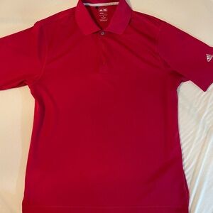 adidas Men's Bright Red Performance Polo